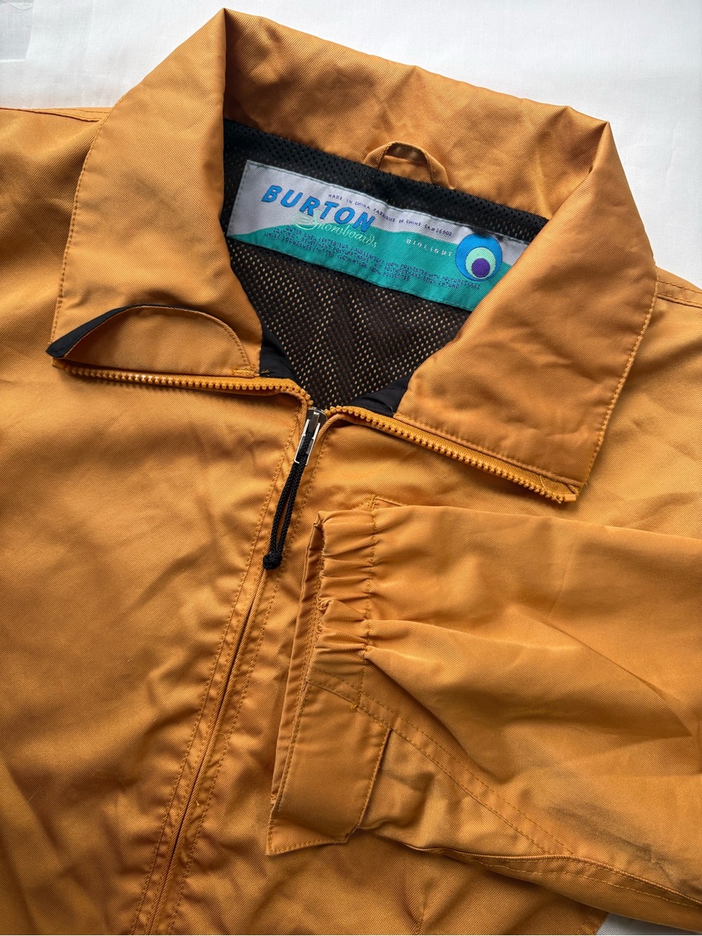 Vintage Burton Snowboards Biolight Jacket Womens Size L Full Zip Windbreaker